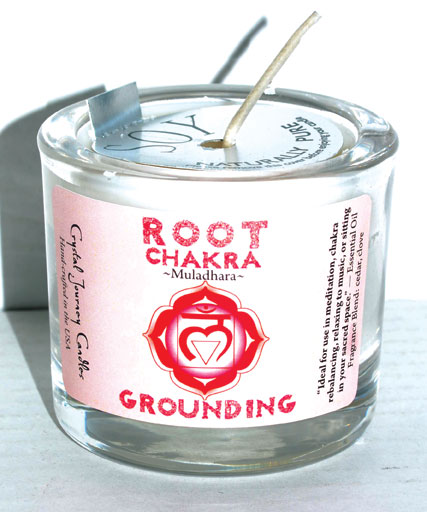 Root chakra soy votive