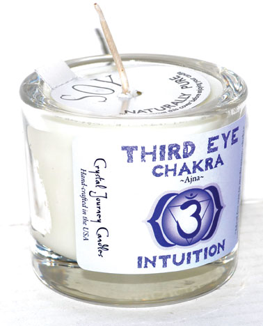 Third Eye chakra soy votive