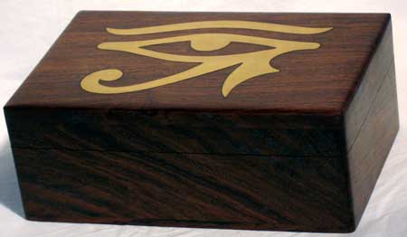 Brass Inlaid Eye of Horus Box