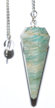 6-sided Amazonite pendulum