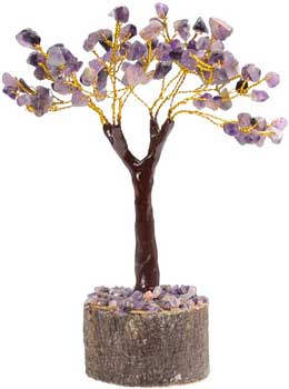 Amethyst gemstone tree