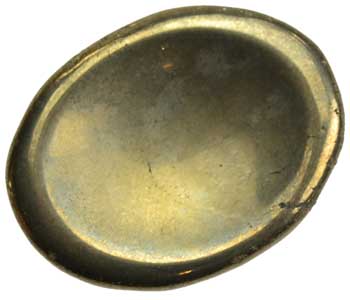 Pyrite worry stone