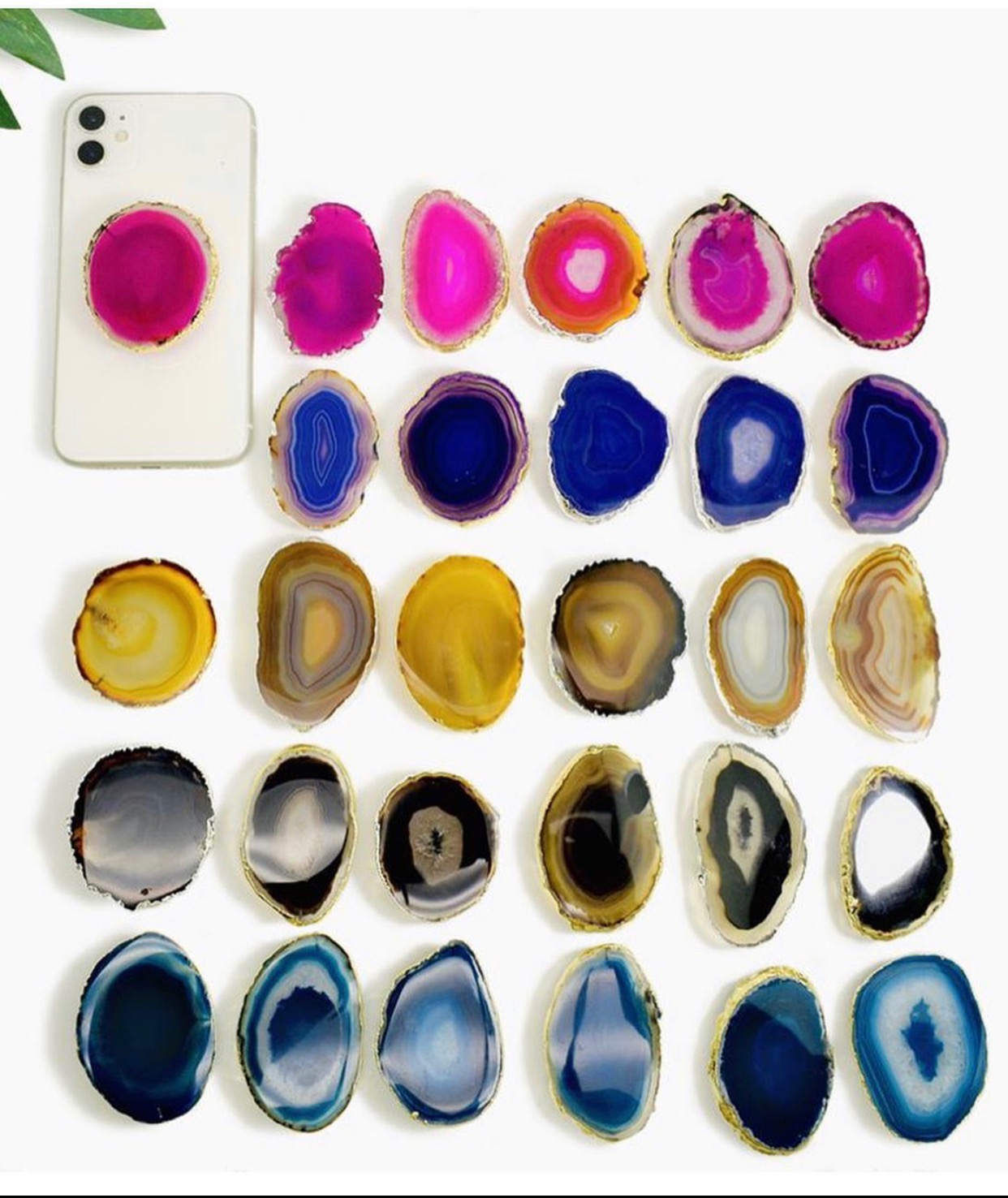 Agate Cell Phone Pop Socket