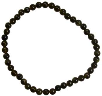 8mm Black Obsidian stretch