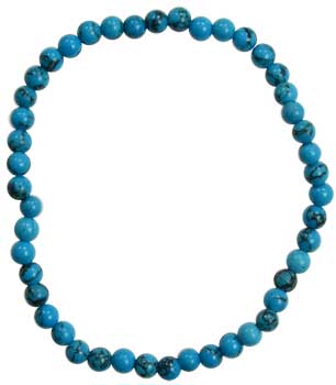 8mm Turquoise stretch