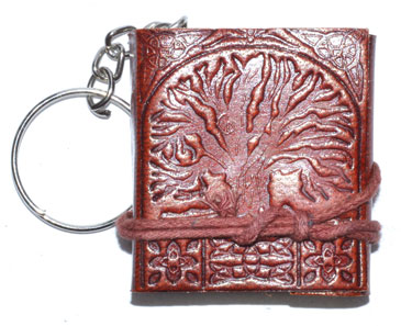 1 3/4" x 2" Tree of Life journal key chain