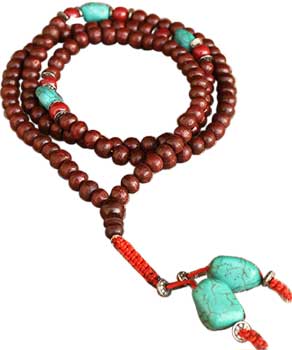 Rosewood & Turquoise japmala