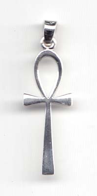 1 1/4" Ankh sterling