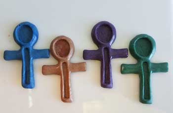 3 1/4" resin Ankh mini (assorted colors)