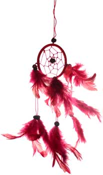 3" Red dream catcher