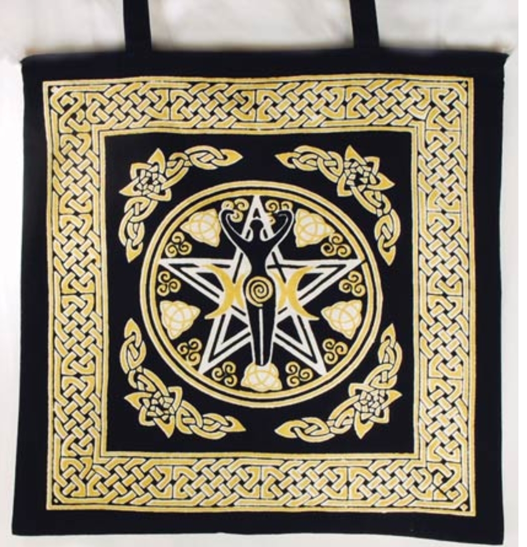 Pentagram Goddess Tote Bag