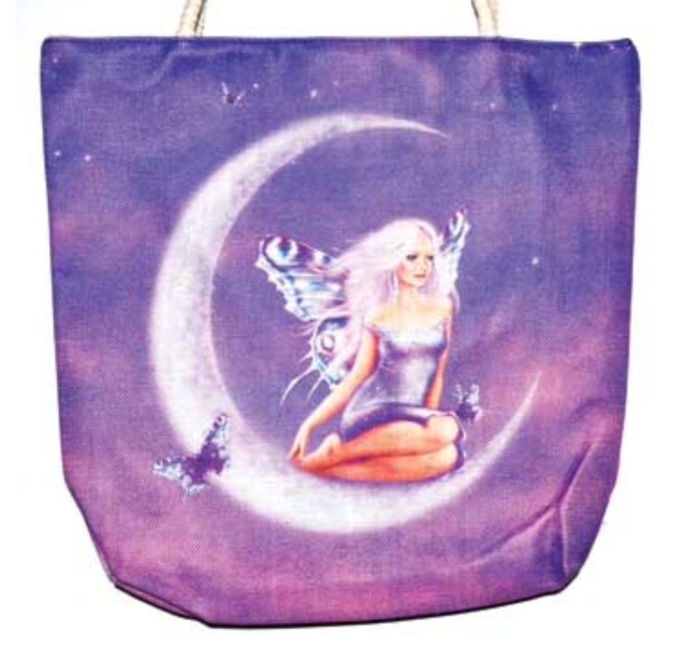 14" x 16" Fairy jute tote bag