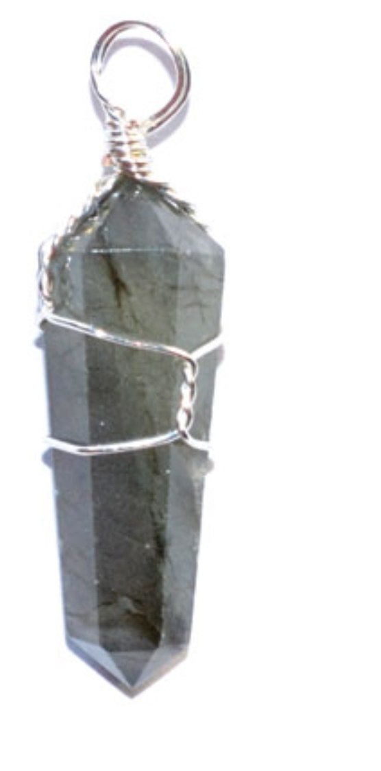 Labradorite wire wrapped point