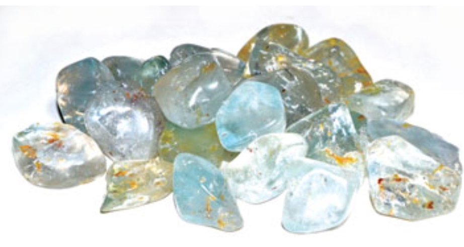 1 lb Topaz, Blue tumbled stones