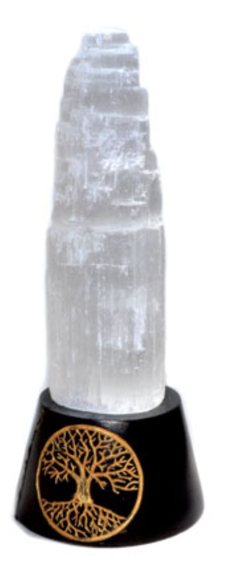 7 3/4" Selenite LED Tree of Life base